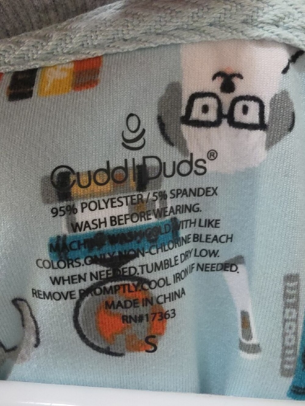 🐾 CuddlDuds Pup Print Pajama Set – Size Small 🐾 - Picture 2 of 11